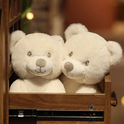 Classic White Teddy Bear Plush Toy 25cm