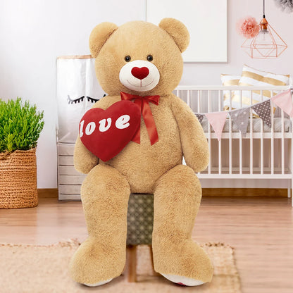 5 Ft Giant Teddy Bear with Love Heart