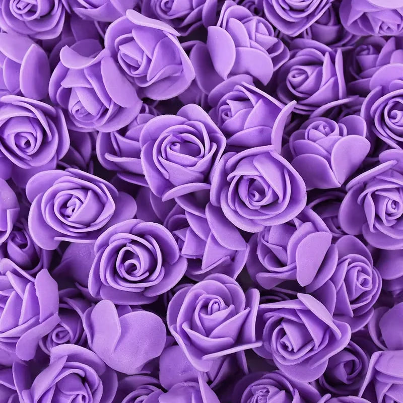 Foam Rose Heads 3.5cm - DIY Artificial Flowers for Wedding, Valentine's Day, and Home Decoration