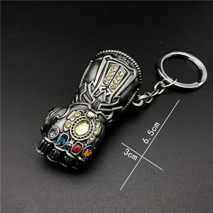 Legends The Avengers Peripherals Thanos Infinity Gauntlet Alloy Car Keychain