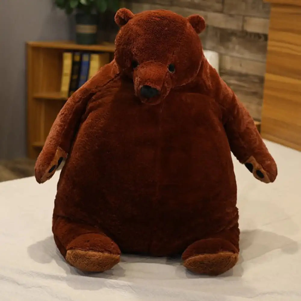 Soft Brown Teddy Bear Plush Pillow 40cm