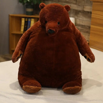 Soft Brown Teddy Bear Plush Pillow 40cm
