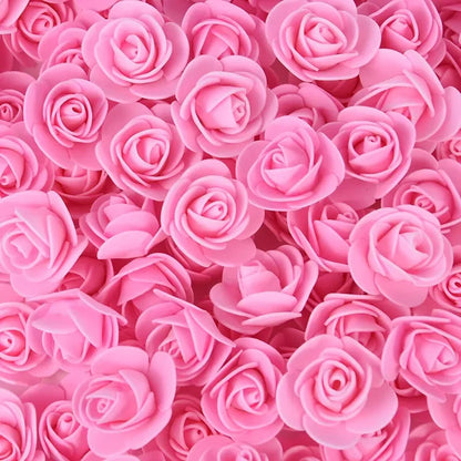 Foam Rose Heads 3.5cm - DIY Artificial Flowers for Wedding, Valentine's Day, and Home Decoration