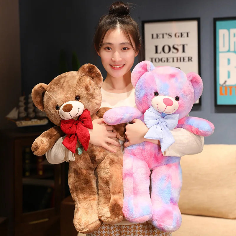 Giant Plush American Bear - Soft, Colorful Stuffed Toy for Kids & Lovers