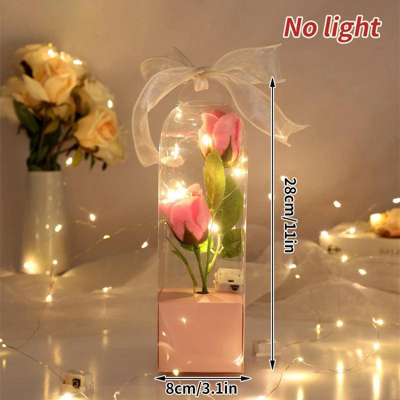 Enchanted Red Rose In Glass Dome