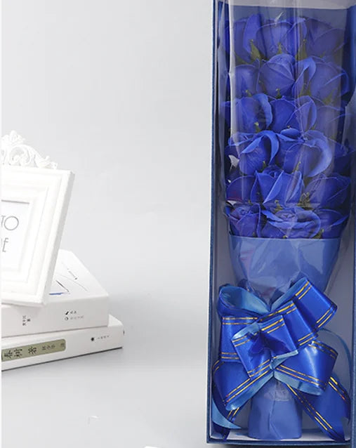 18PCS Soap Flower Bouquet Gift Box for Valentine's Day