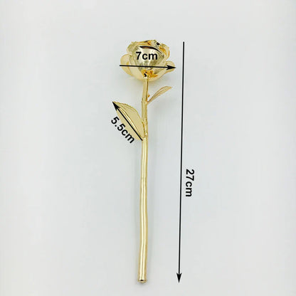 24K Gold Plated Preserved Rose Gift for Wedding & Birthday