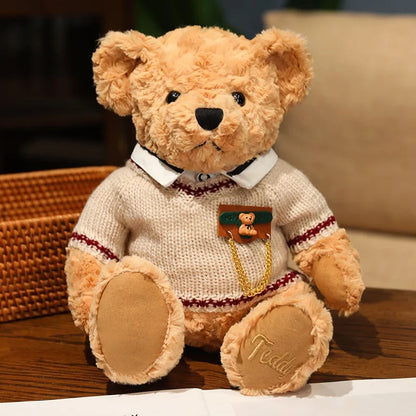 Classic Vintage Teddy Bear Plush Soft Stuffed Doll