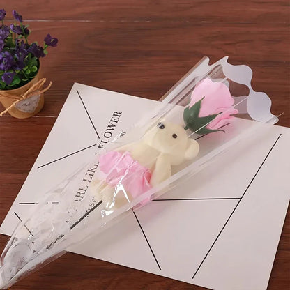 Artificial Rose Bear Soap Flower Bouquet