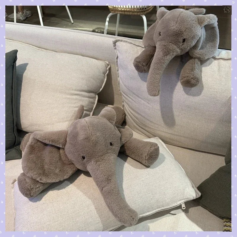 Ultra Soft Grey Elephant Plush with Flappy Ears