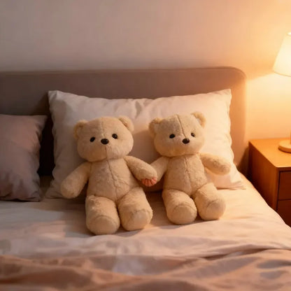 Kawaii Running Bear Plush Toy Soft Stuffed Animal for Kids and Home Decor