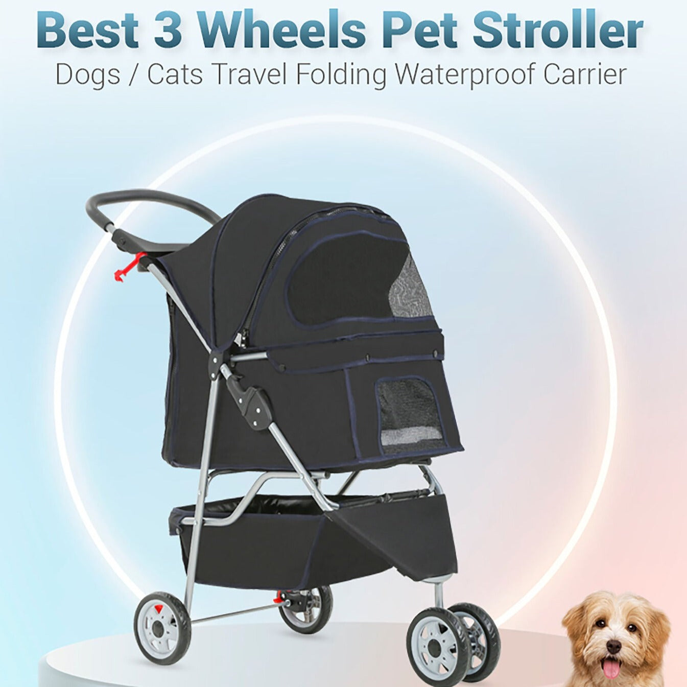 Foldable Travel Pet Stroller