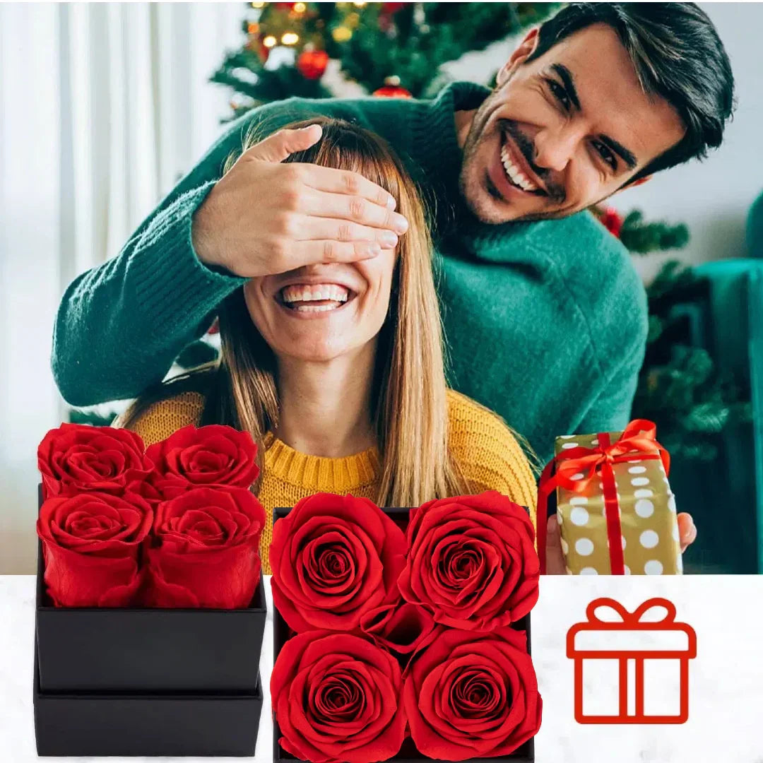Forever Roses in a Box - Mother's Day & Birthday Gift