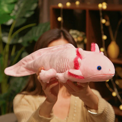 45cm Colorful Axolotl Plush Toy Soft Stuffed Salamander Pillow for Kids
