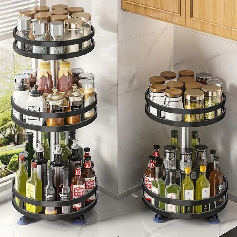 360 Rotating Spice Rack Organizer