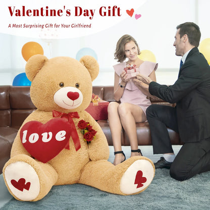 5 Ft Giant Teddy Bear with Love Heart