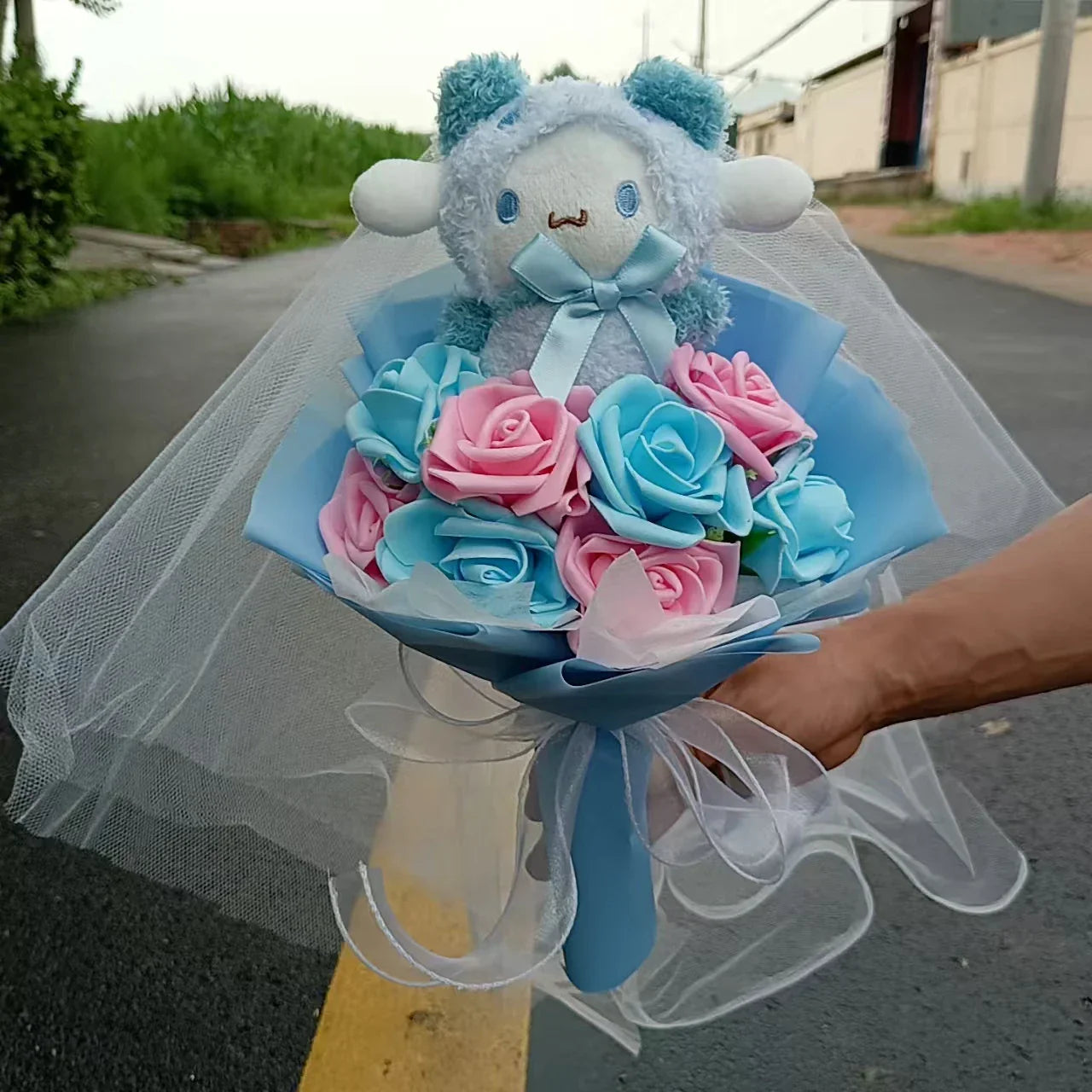 Kuromi Plush Flower Bouquet Soft Toy Gift for Girls