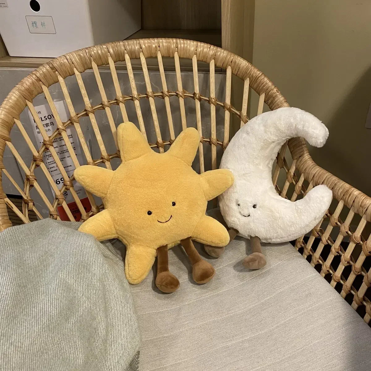 Cute Sun & Moon Pillows Soft Cozy