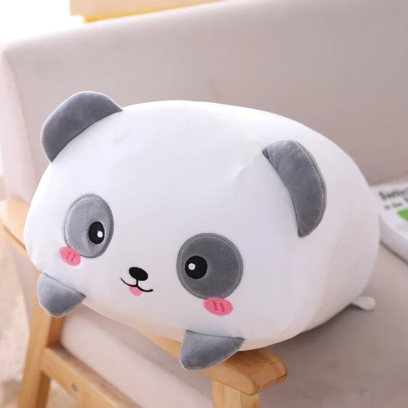 Huge Plush Animal Pillows - Adorable Cat, Piggy & Hamster Cushions