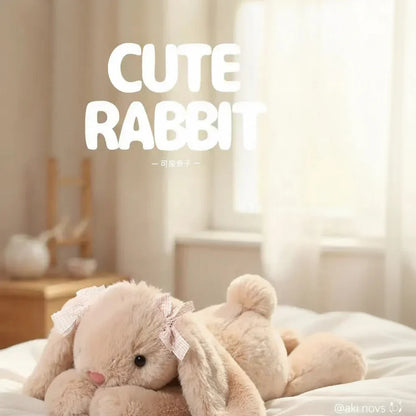 35cm Shy Rabbit Plush Pillow Soft Stuffed Doll
