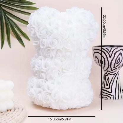 Rose Bear Hug Flower Decorative Gift for Weddings and Valentine's Day