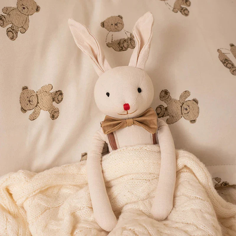 Handmade Bunny Plush in Cloth Dress