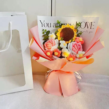 Handcrafted Crochet Rose Bouquet