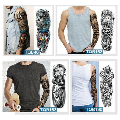 Full Arm Temporary Tattoos