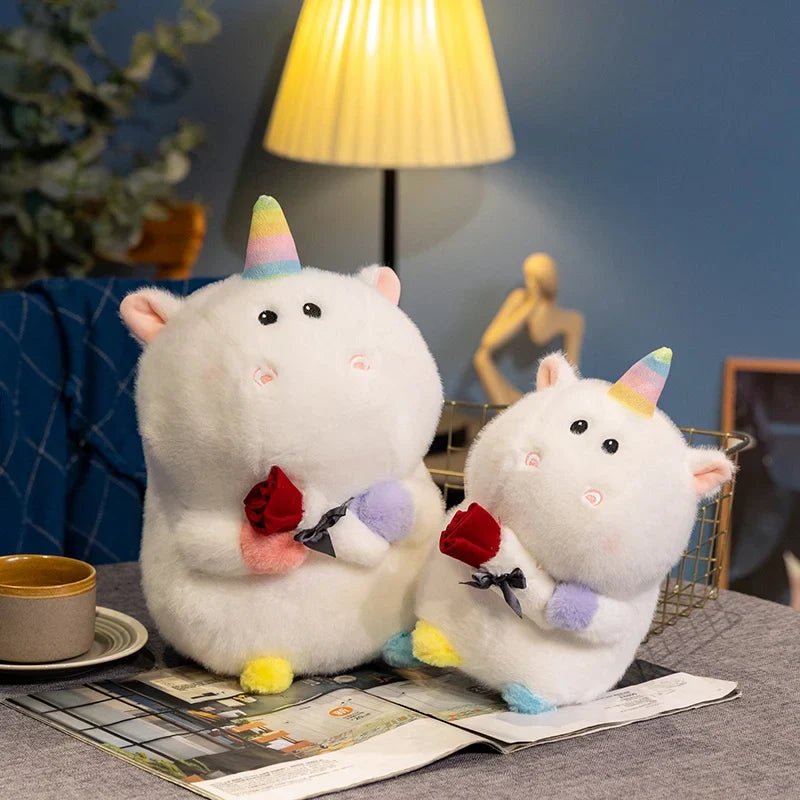 Unicorn Plush Bouquet with Flowers