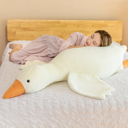 Funny Goose Plush Pillow Soft Stuffed Duck for Kids and Adults