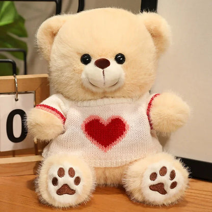 Heart Sweater Teddy Bear Plush
