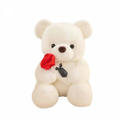 25cm Rose Teddy Bear Plush Toy Romantic Gift for Valentine's Day