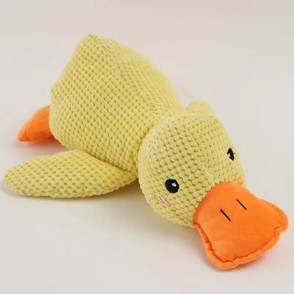 Bite-Resistant Plush Duck Toy for Dogs - Teething & Sleep Aid