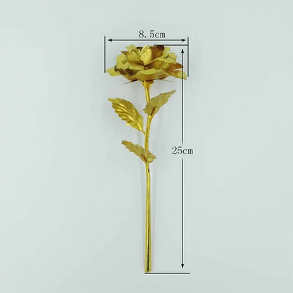 Artificial 24K Gold Rose with Gift Box Luxury Present