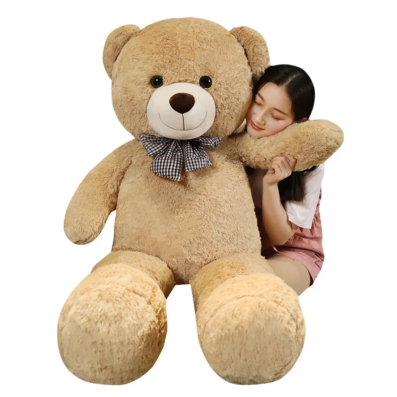 Giant 105cm Soft Teddy Bear - Adorable Plush Hugging Pillow for Kids
