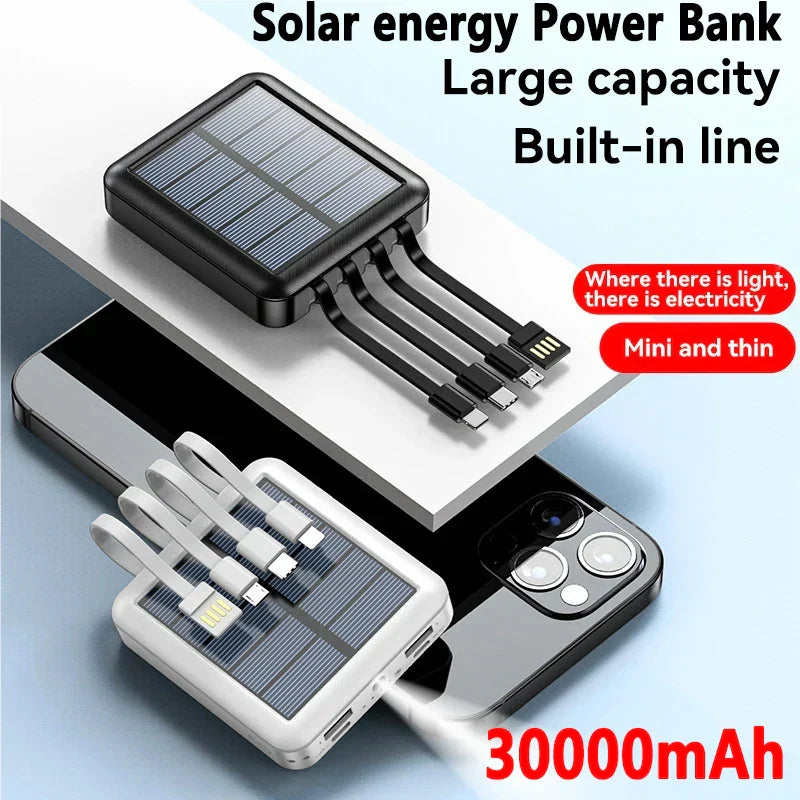 4 In 1 Solar Charging Power Bank