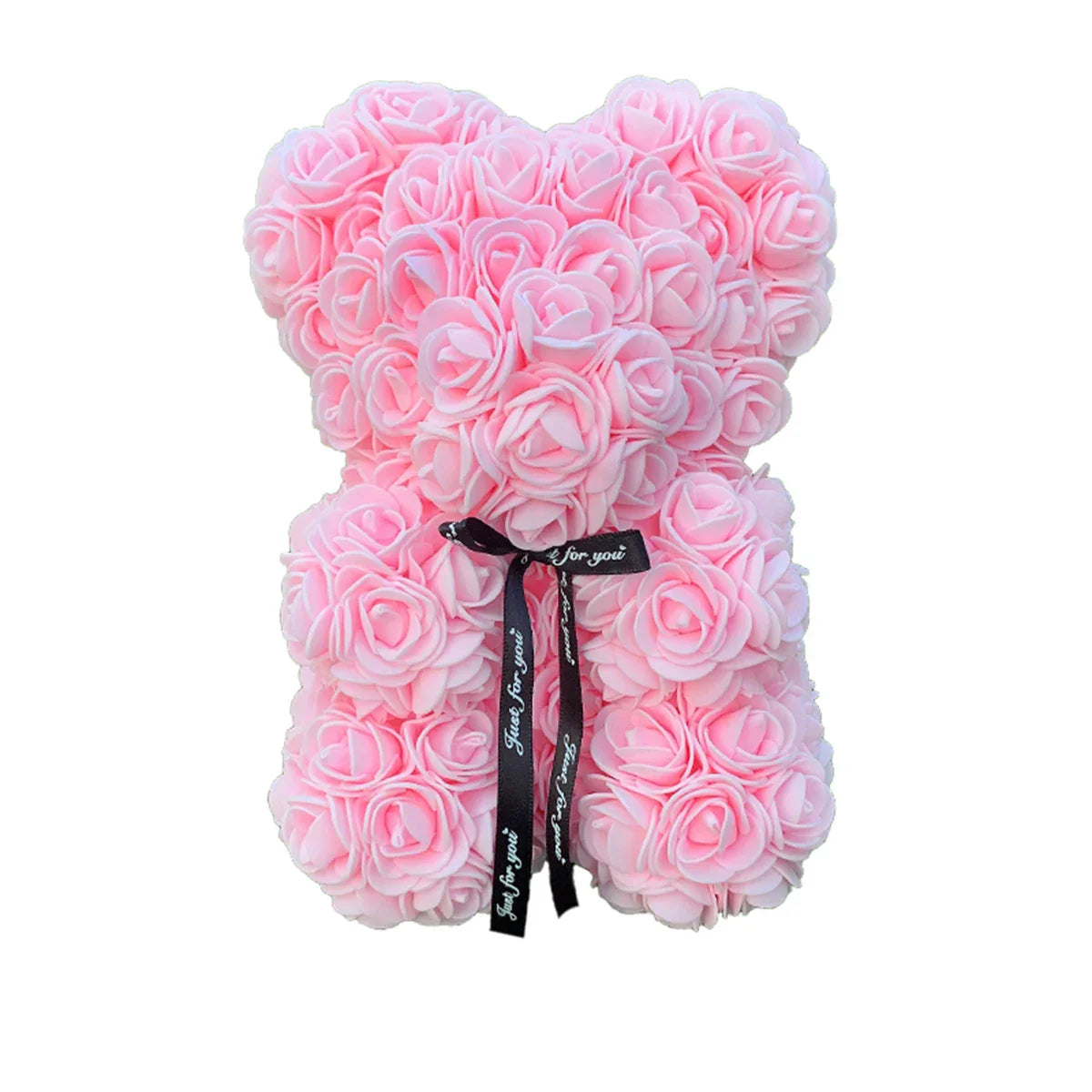 25 cm Rose Teddy Bear Artificial Foam Flower Gift