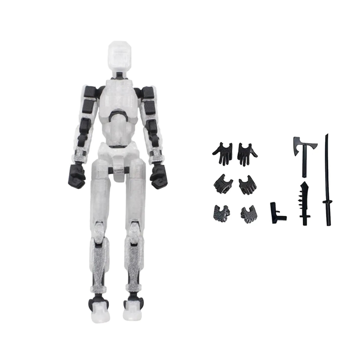 Lucky 13 Figure Toys Dummy 3D Printed Movable Shapeshift Robot Action Figuras