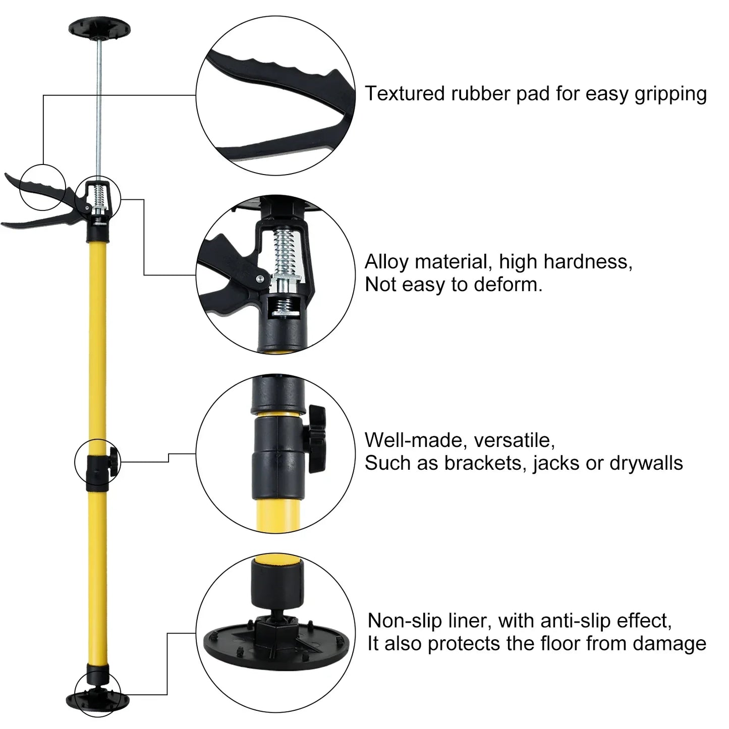 Wood Working Adjustable Non-Slip Telescopic Support
