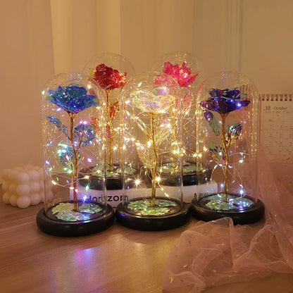 Eternal Rose LED Glass Flower Display
