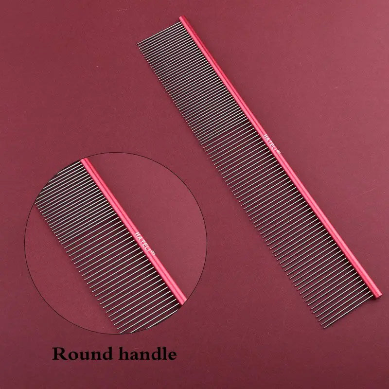 Light Aluminum Pet Comb Professional Dog Grooming Tool 5 Colors