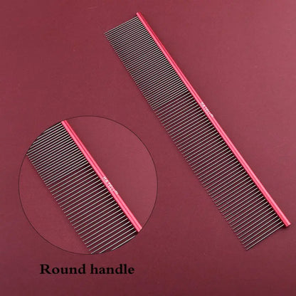 Light Aluminum Pet Comb Professional Dog Grooming Tool 5 Colors
