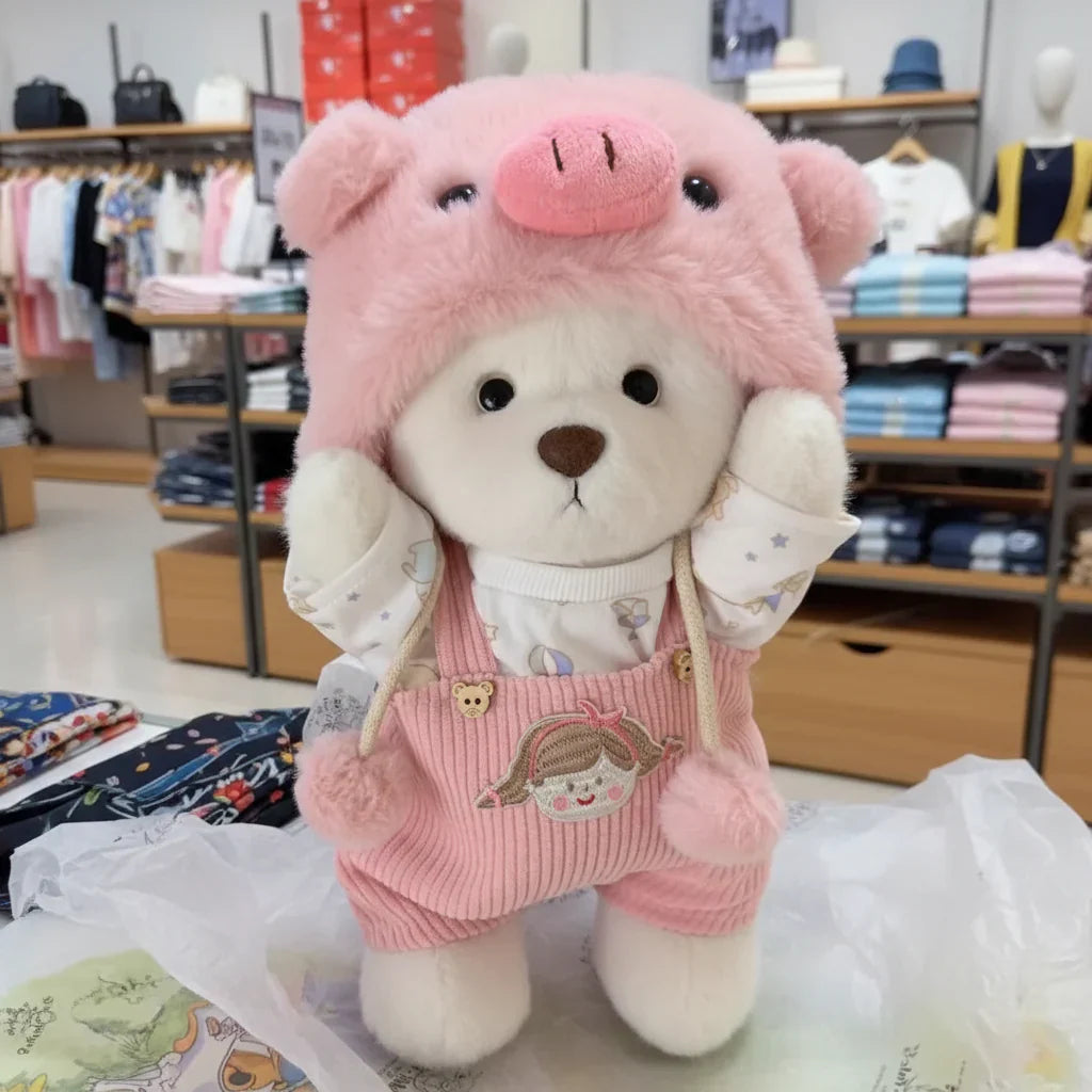 Handmade Teddy Bear Plush Doll with Outfit 30cm