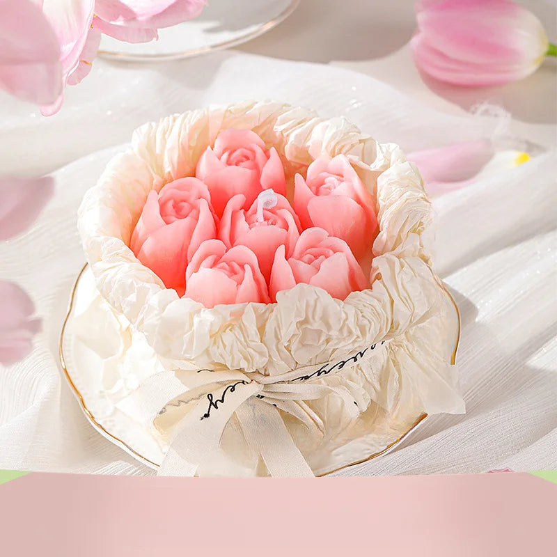 Mother's Day Scented Flower Candle Gift Box