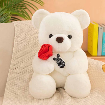 25cm Rose Teddy Bear Plush Toy Romantic Gift for Valentine's Day