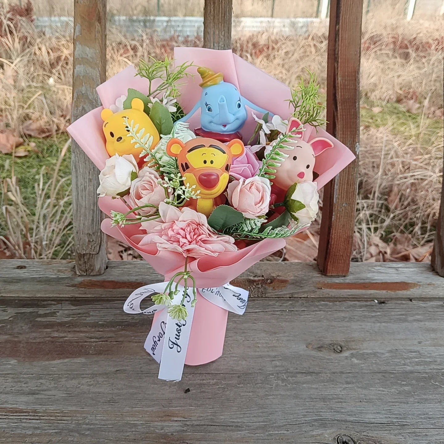 Plush Cartoon Bouquet Soft Doll for Gifts