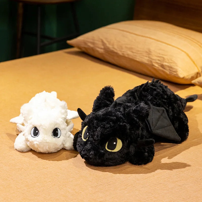 55/70cm Cute Dragon Plush Toy - Soft Stuffed Doll Pillow for Kids