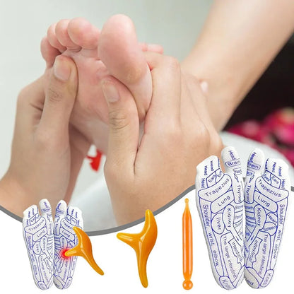 Acupressure Reflexology Socks With Massage Stick