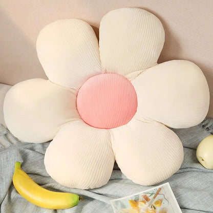 Colorful Flower Plush Pillow Cushion