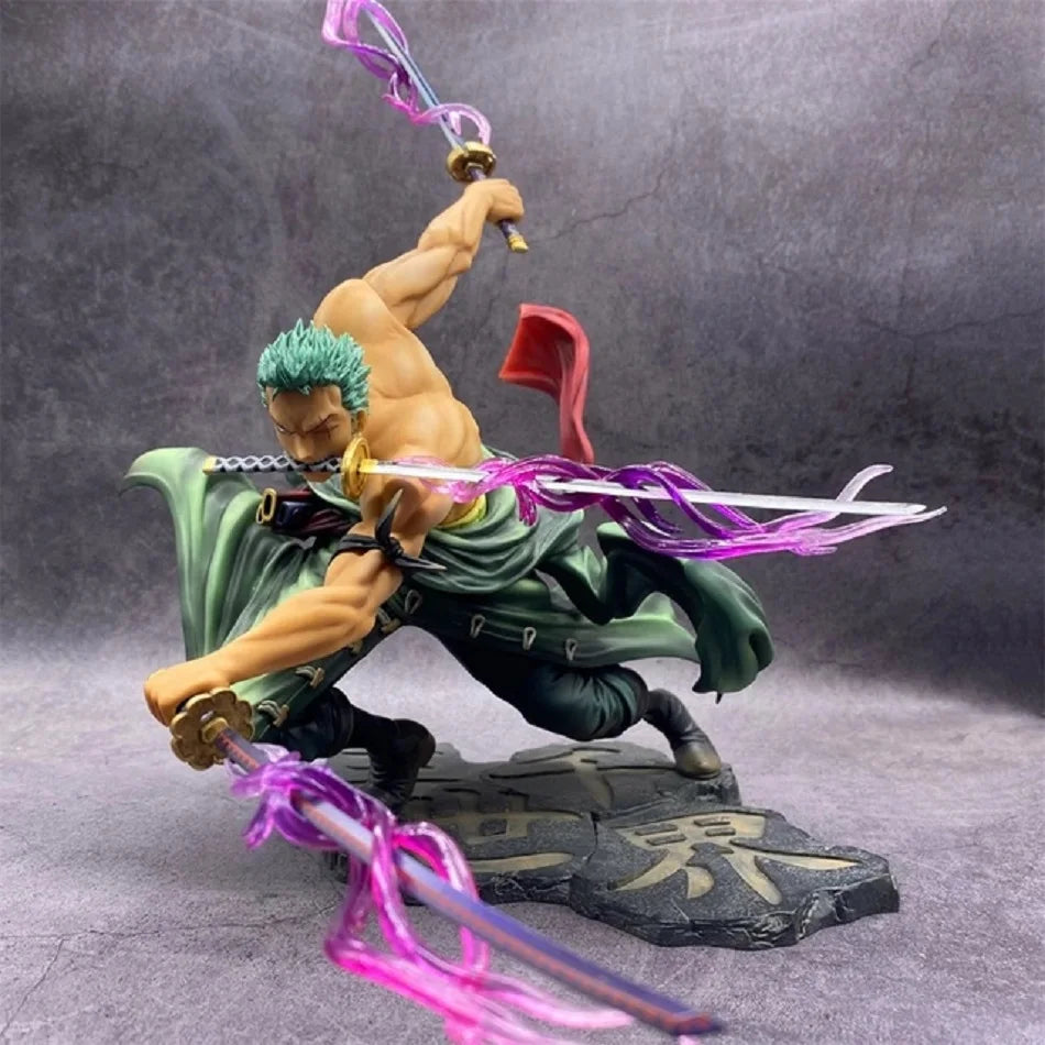 Roronoa Zoro Three-blade Sa-maximum Manga Anime Statue Action Figure